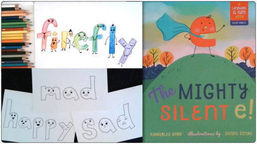 Preview of The Mighty Silent e! Read Aloud, Drawing Letters w/Expressions & SILENT e SONG!