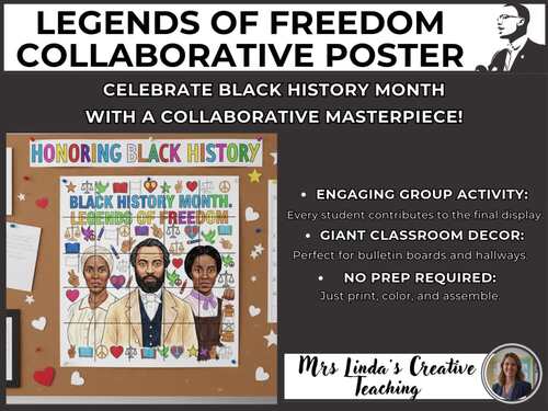 Black History Month Collaborative Poster | Frederick Douglass Harriet ...