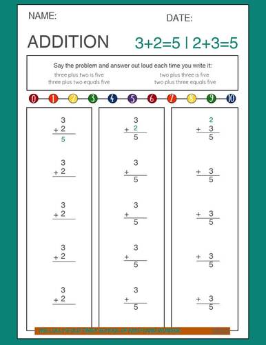 3+0 to 3+10 | Math Smash Workbook: Addition | 650+ Problems | TPT