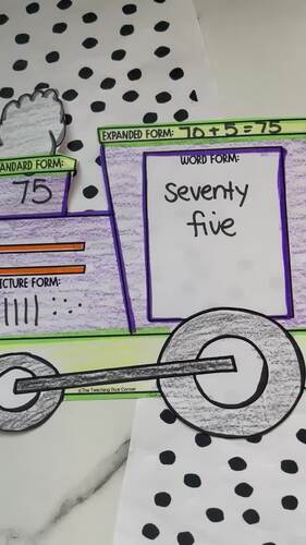 Train Math Place Value Craft