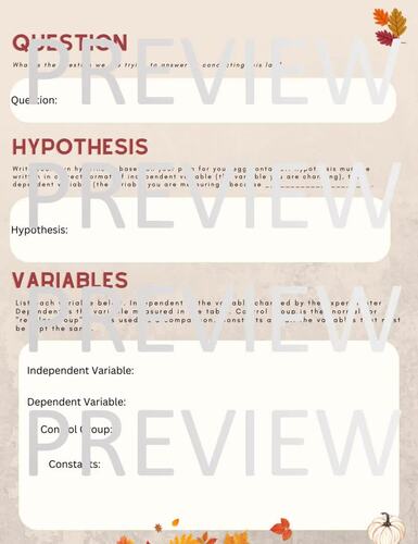 Photosynthesis Lab | Absence of Light | November Lab | Fall | TPT