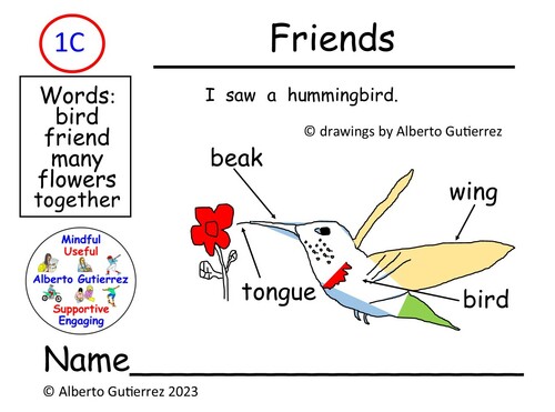 Preview of Read Aloud Video Friends #1C