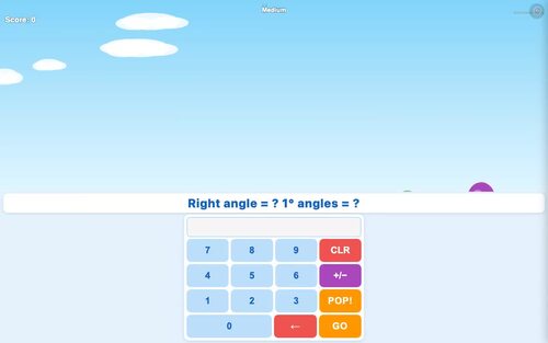 4th Grade Angles Math Game | No Prep Chromebook Game by Kick My Math
