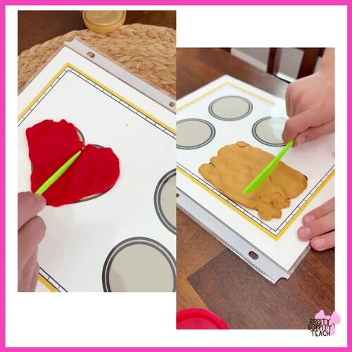 Play dough Pizza Fraction Mats 1st grade math Hands on math with ...