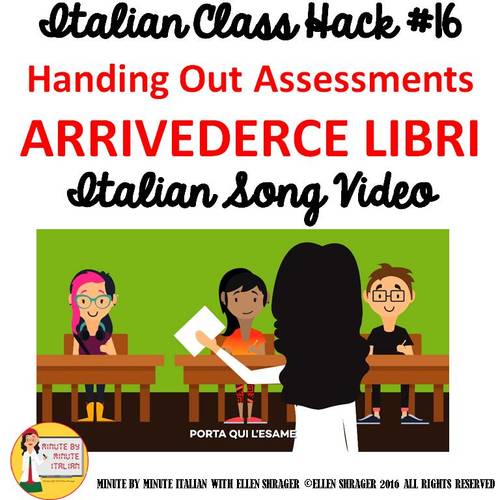 Preview of Italian Transition Video Goodbye Books  for CI TCI TPRS 90% Target Language