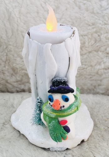Preview of Snowman "Candle" Craft