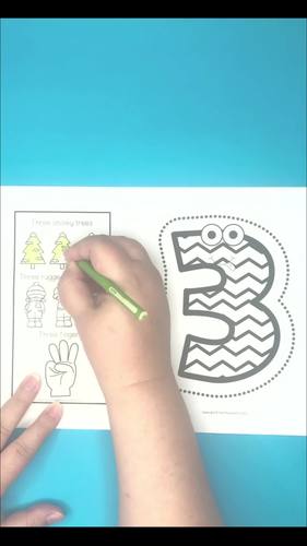 Winter Math Number Craft Activities