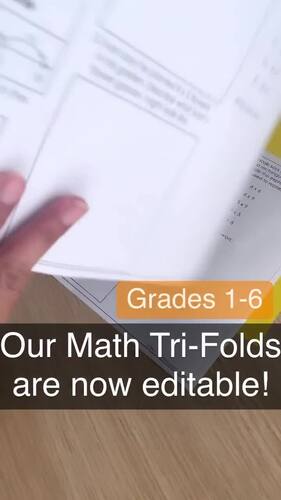3rd Grade Math Review Worksheets Math Test Prep Brochures, Guided Math Trifolds