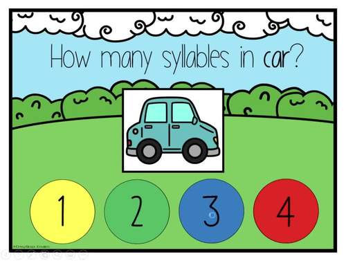 Syllable Activities Bundle by Cherry Blossom Creations | TpT