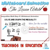 Inequalities Multi-Step #1: Whiteboard Animation
