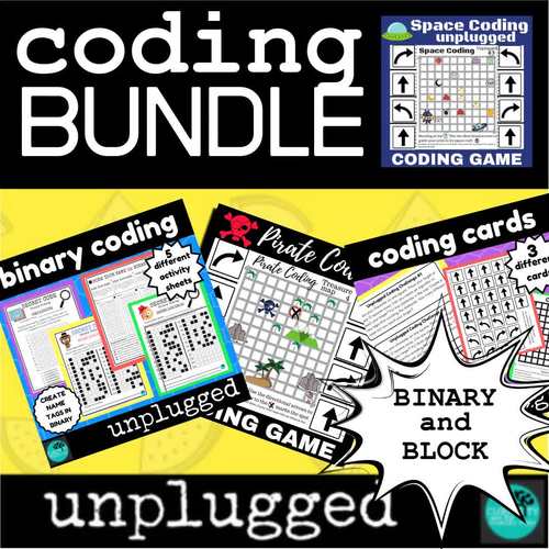 Coding Unplugged BUNDLE by Curiosity and the Hungry Mind | TpT
