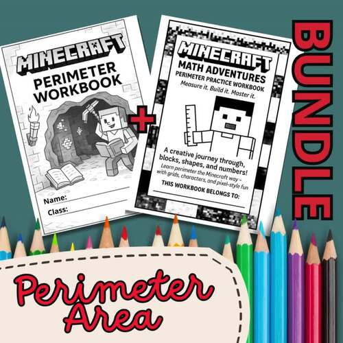 Minecraft Perimeter BUNDLE | Fun Geometry & Grid Math Practice for ...