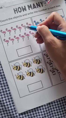 How many? Numbers 1-20 | Counting Activity | Math Worksheet