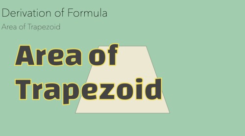 Preview of Montessori Derivation of Formula: Area of Trapezoid Presentation