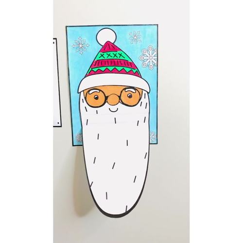 Christmas Bulletin Board Jokes for Kids Santa Craft by NamasteinSchool1