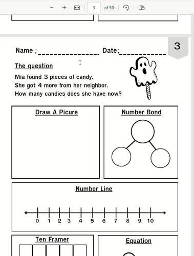 Halloween Addition and Subtraction Word Problems Within 10 & 20 by Fun ...