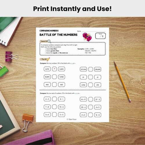 4th Grade Math Worksheets | Place Value, Rounding, Prime Numbers, Addition & Sub