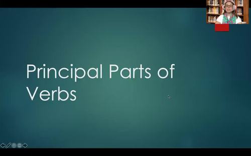 Preview of Principal Parts of Verbs Video