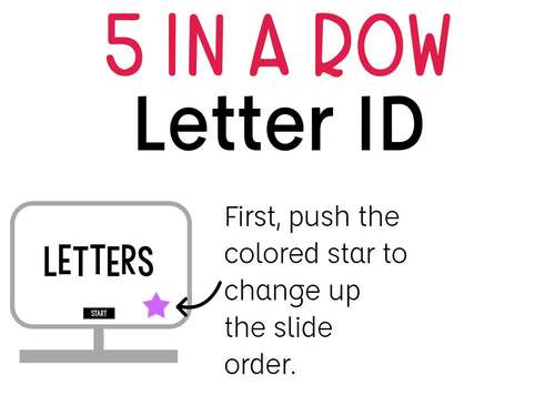 Letter Identification & Recognition Games Capital & Lowercase Letters 5 ...