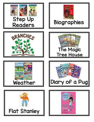 Classroom Library Book Basket Labels by SmthngSmplFL | TPT