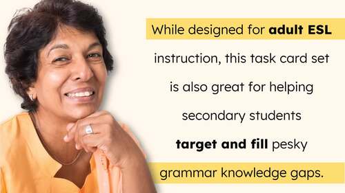 Plural Nouns GRAMMAR TASK CARDS for Adult ESL by Rike Neville | TPT