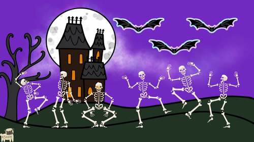 Preview of Halloween Skeleton Dance Creative Movement