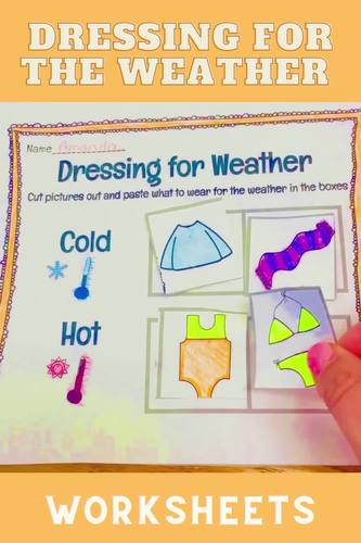 Dressing for the Weather Worksheets for Life Skills | TPT