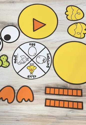 Chicken Life Cycle Craft In English And Spanish By Bilingual Scrapbook