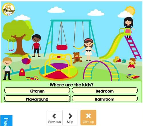 Playground Picture Description Answering Wh Questions By Teacher Kimmy