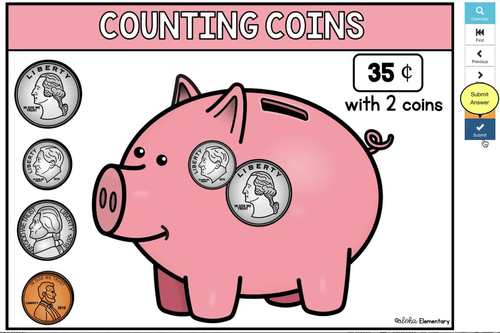 Money Counting BOOM cards | Digital NO-PREP task cards | Distance Learning