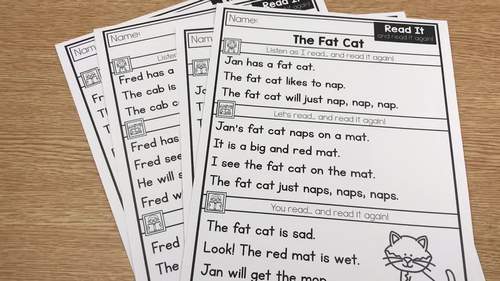 Read It and Read It Again Decodable + Differentiated Passages by Tara West