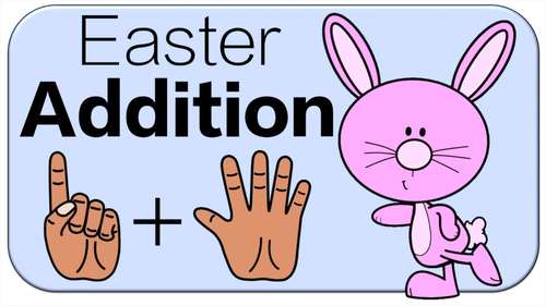 Preview of FREE Easter Finger Addition Brain Break: Math Game