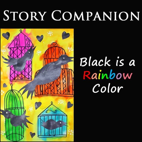 Preview of BLACK IS A RAINBOW COLOR Story Companion Painting Project | Black History Month