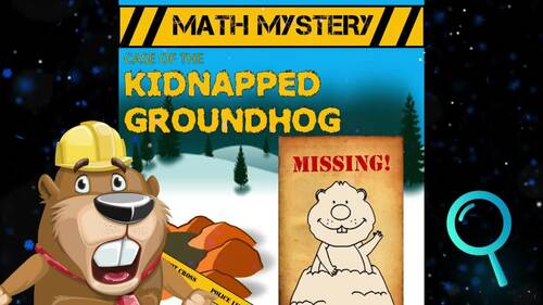 1st Grade Groundhog Day Math Activity: Math Mystery Printable & Digital