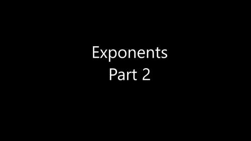 Preview of Algebra - Dividing Exponents with Worksheets