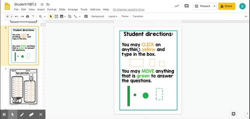 First Grade Place Value | Number Sense Activities | Google Slides NBT.2