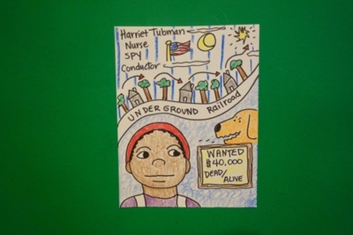 Preview of Let's Draw a Harriet Tubman Composition!