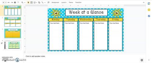 spring-themed-week-at-a-glance-daily-schedule-templates-for-online