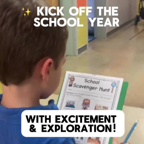 Back to School Classroom Scavenger Hunt Editable - Meet the Teacher ...
