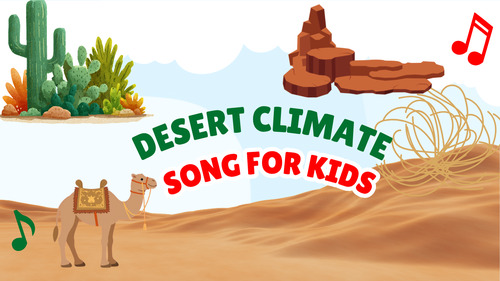 Preview of Desert Climate Song for Kids | Geography & Science Song