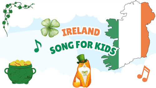 Preview of Ireland Song for Kids | Learn About Ireland | Geography Music Video + Lyrics PDF