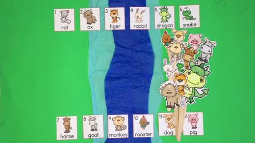 Chinese New Year 2021 Story of the Great Race and Props for Retelling