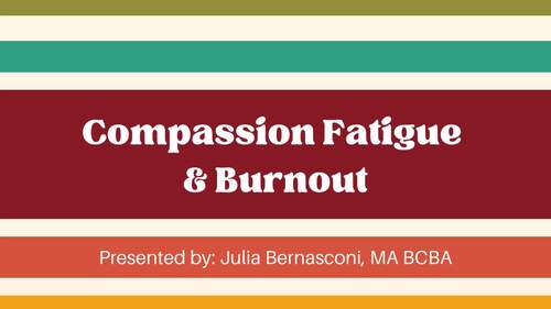 Preview of Compassion Fatigue vs Burnout