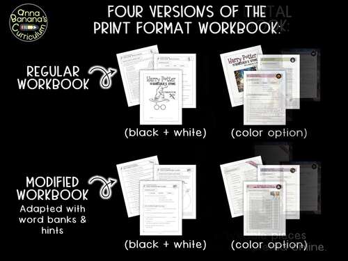 Harry Potter and the Sorcerer's Stone Workbook: Digital and Print Novel ...