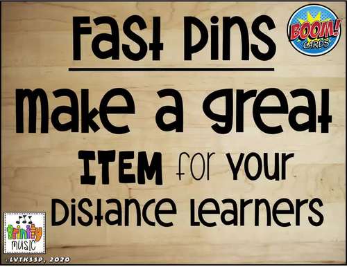Fast Play Pins for Boom Cards (Free Distance Learning Activity) by ...