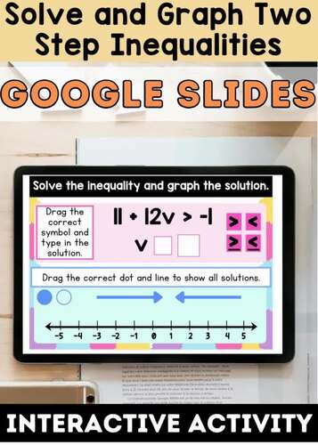 Solving & Graphing Two-Step Inequalities – Google Slide™ by Math and ...