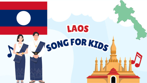 Preview of Laos Song for Kids | Country Study Video, MP3 & Lyrics PDF