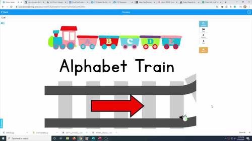 Alphabet Train BoomCard Game - Identify Uppercase Letters - Distance ...