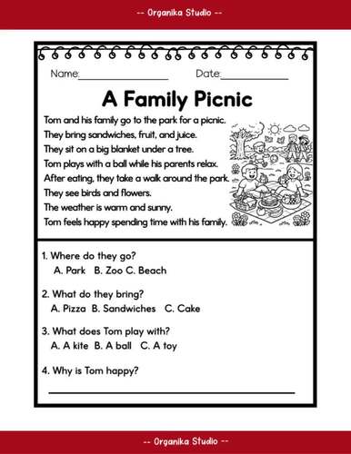 2nd Grade Reading Comprehension Passages with Questions | Set 2 | Short ...