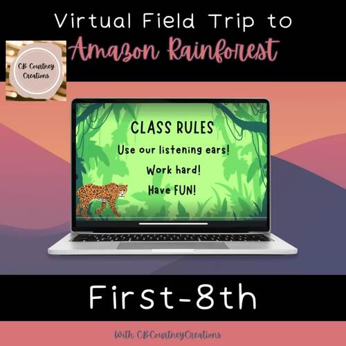 Virtual field trip amazon rainforest presentation worksheets and stem